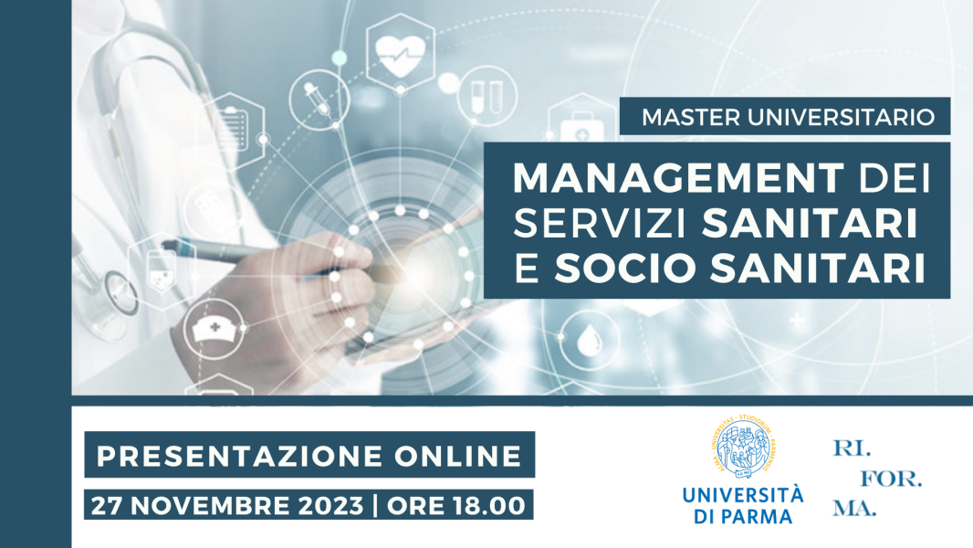 Presentazione online del Master in  Management dei servizi sanitari e socio sanitari