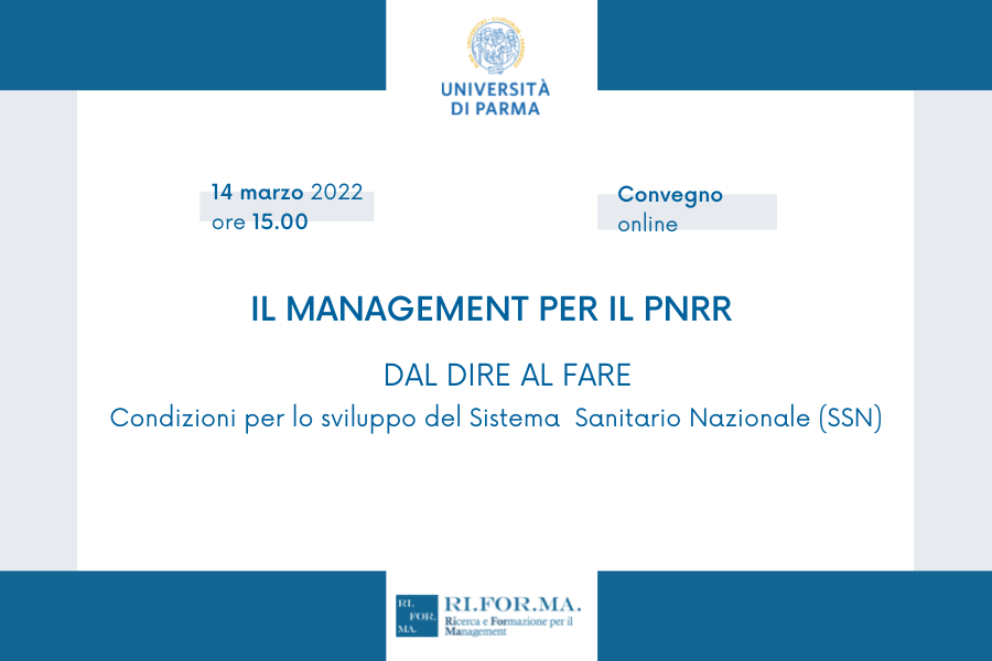 Il management per il PNRR