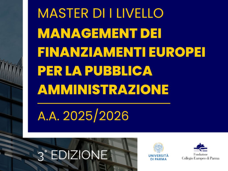 Master Management dei Finanziamenti europei per la Pubblica Amministrazione